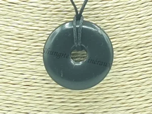 Pendentif en Shungite Donuts 30 Mm